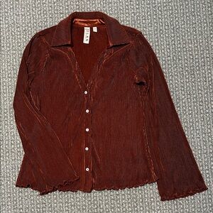 Dolan Deep Brown Casual Button Down Shirt